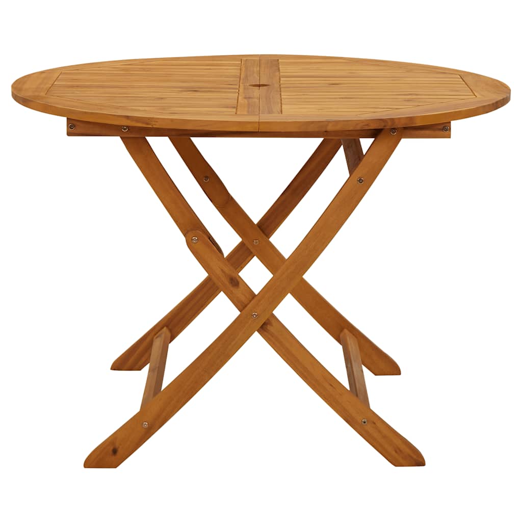 Garden Table Natural wood Solid acacia wood Medium Foldable