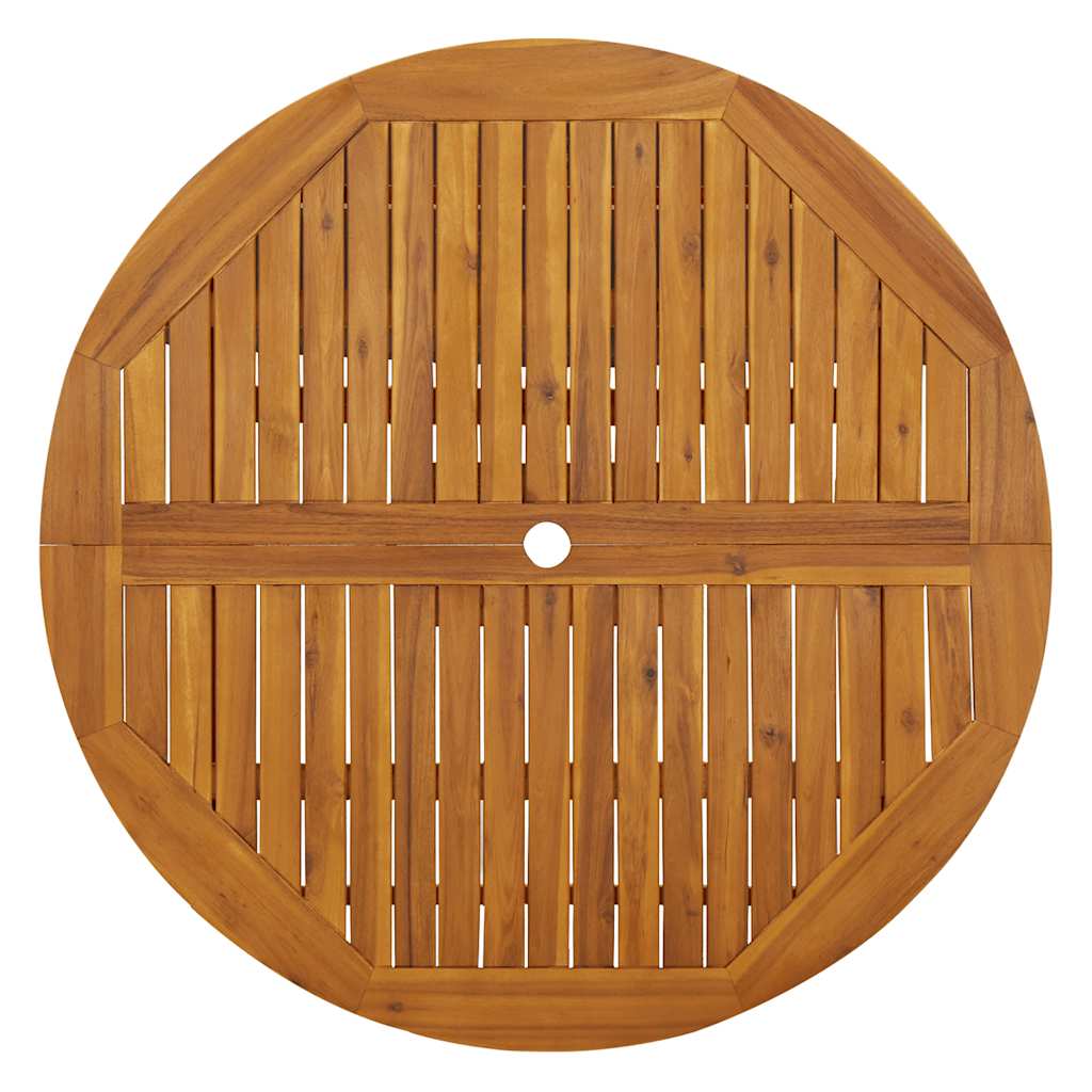 Garden Table Natural wood Solid acacia wood Medium Foldable