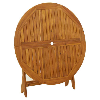 Garden Table Natural wood Solid acacia wood Medium Foldable