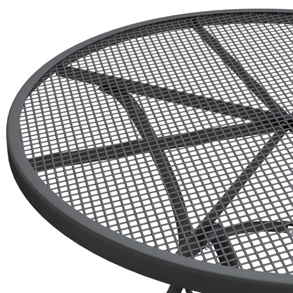 Garden Table Anthracite Expanded Metal Mesh Medium Durable