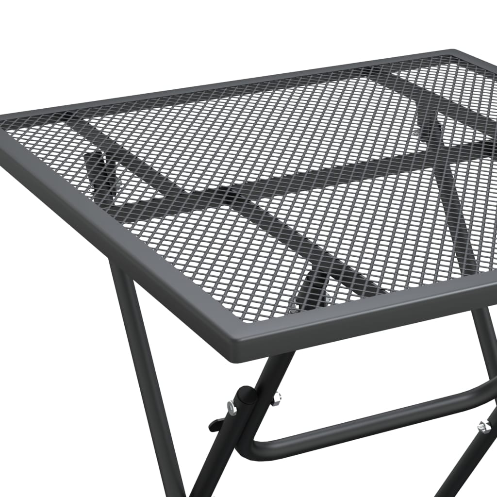 Garden Table Anthracite Expanded metal mesh Small