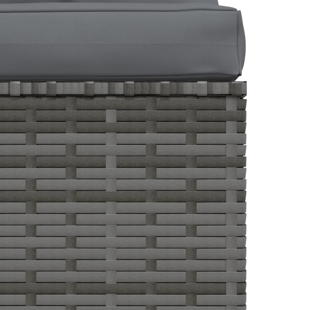Garden Lounge Set Grey PE rattan Medium Modular