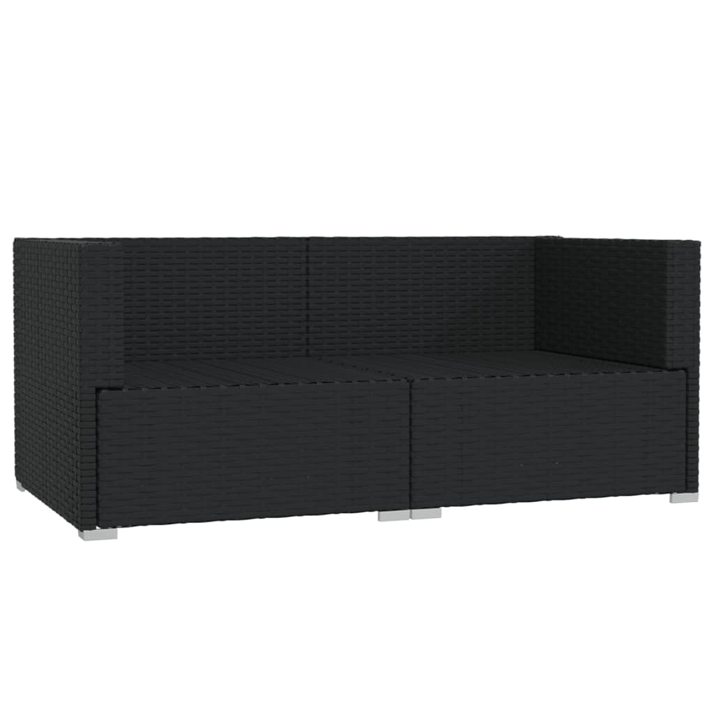 2-seater Sofa Black