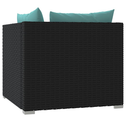 2-seater Sofa Black
