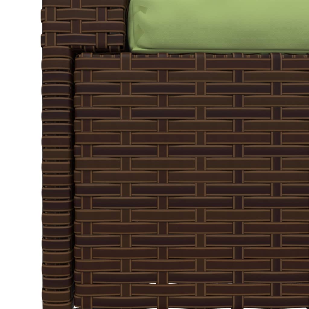 2-seater Sofa Brown and Green