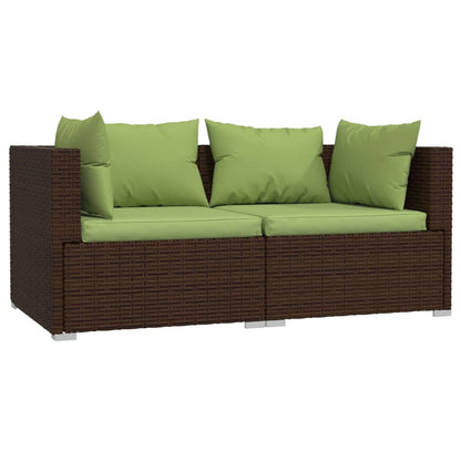 Garden Lounge Set Brown