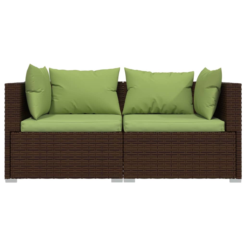 Garden Lounge Set Brown