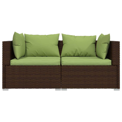 Garden Lounge Set Brown