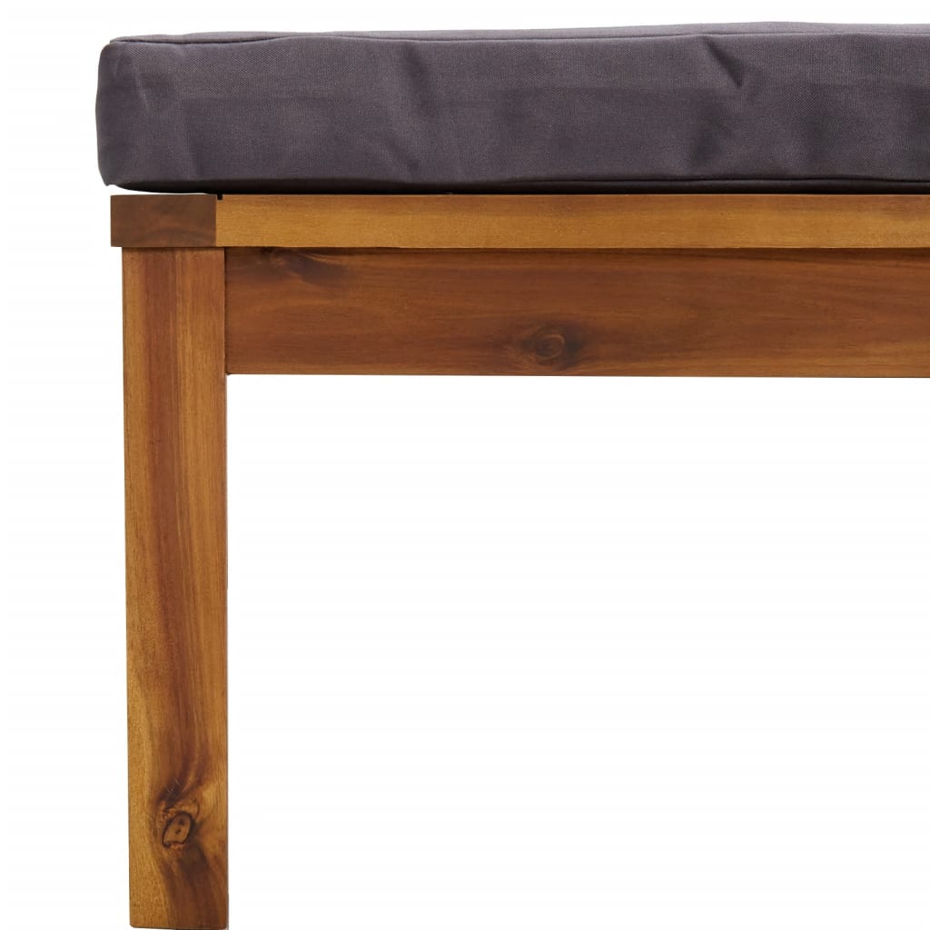 Wooden Lounge Set Dark grey