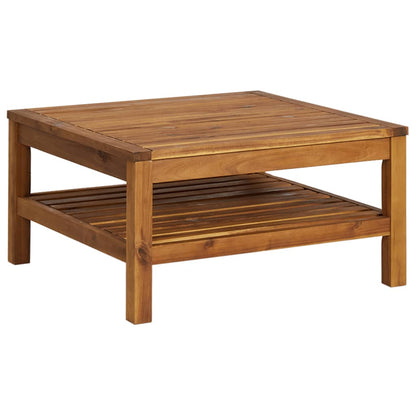 Garden Lounge Set Cream Solid Acacia Wood Medium Modular