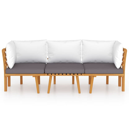 Garden Lounge Set Dark grey, white