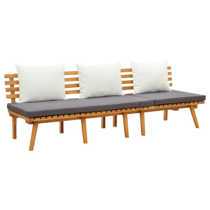 Garden Lounge Set Dark grey, White