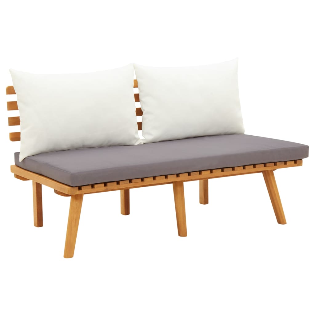 Garden Lounge Set Dark grey, white