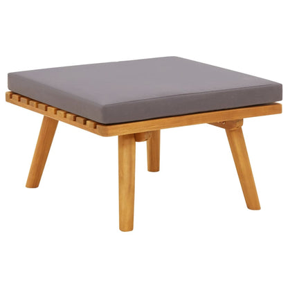 Garden Lounge Set Dark grey Solid acacia wood Medium Modular