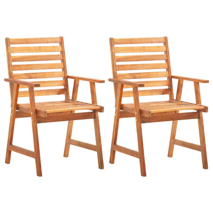 Garden Dining Set Natural Wood Solid acacia wood Durable