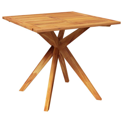 Garden Dining Set Natural Wood Solid acacia wood Durable