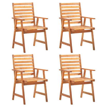 Garden Dining Set Natural wood Solid Acacia wood Medium
