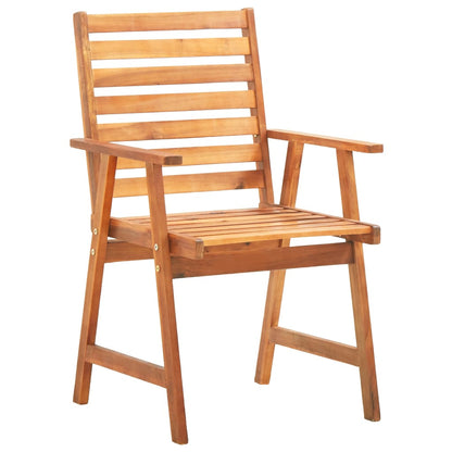 Garden Dining Set Natural wood Solid Acacia wood Medium