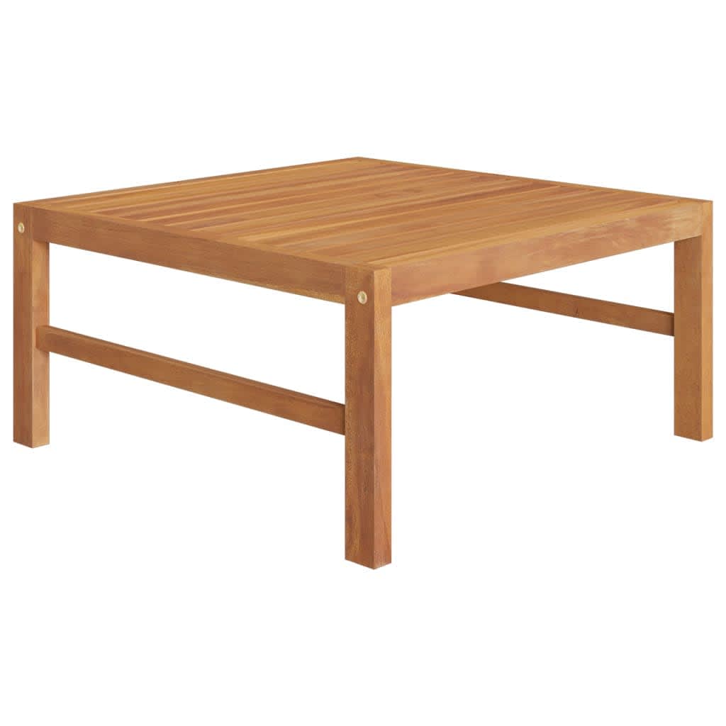Garden Lounge Set Grey, Teak Teak Wood, 100% Polyester Lounge Set