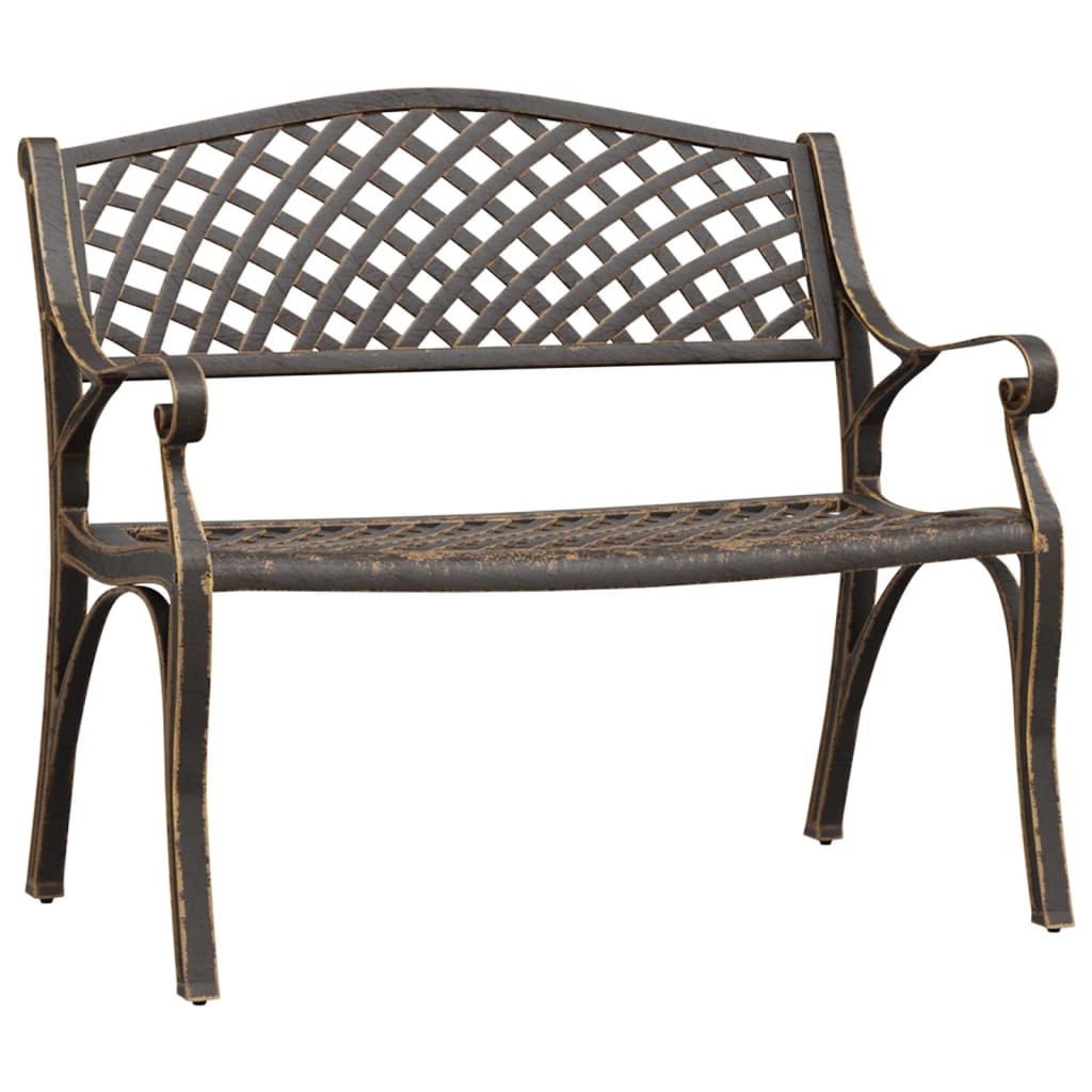 Garden Bench Bronze Cast Aluminum, Cast Iron Medium Durable