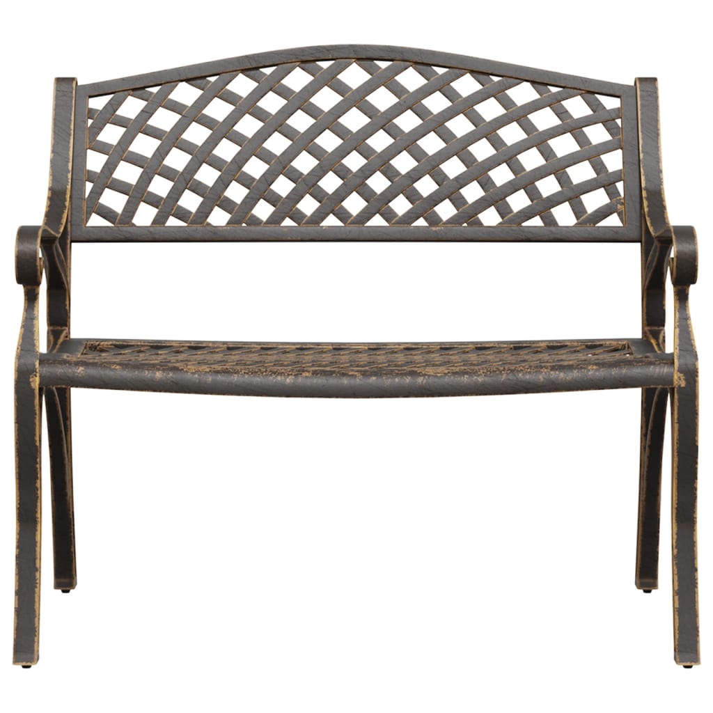 Garden Bench Bronze Cast Aluminum, Cast Iron Medium Durable
