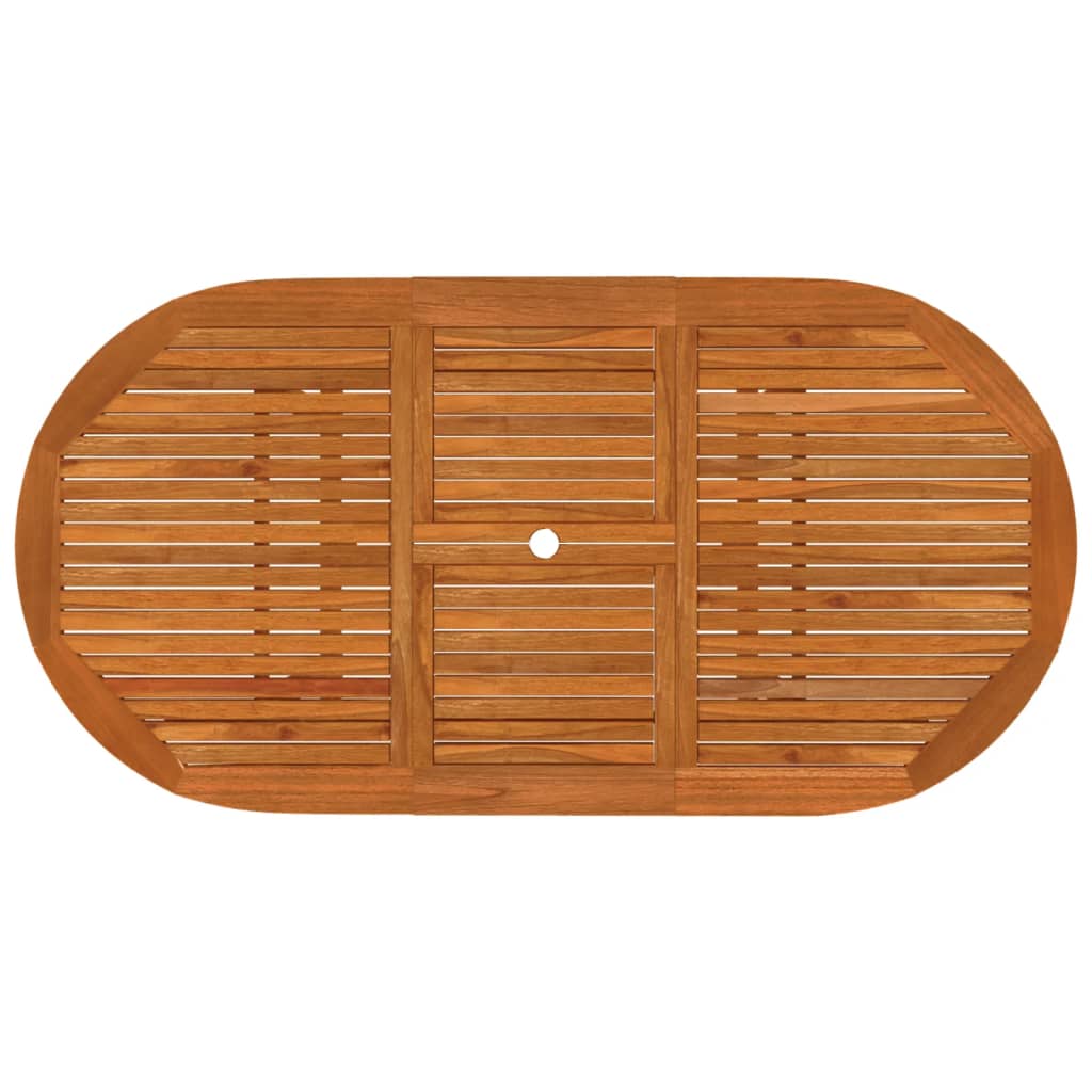 Garden Dining Set Reddish-brown