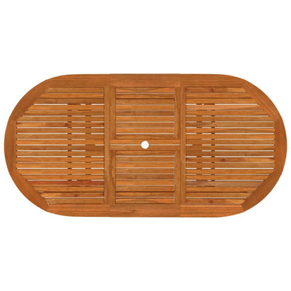 Garden Dining Set Reddish-brown