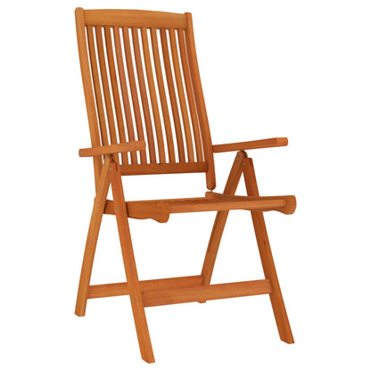 Garden Chair Set of 8 Natural wood Solid eucalyptus wood Standard