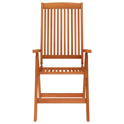 Garden Chair Set of 8 Natural wood Solid eucalyptus wood Standard