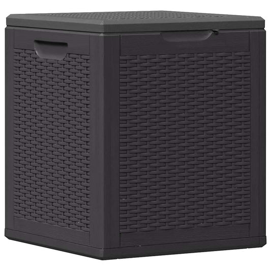 Storage Box Black 100% Polypropylene with Rattan look Small