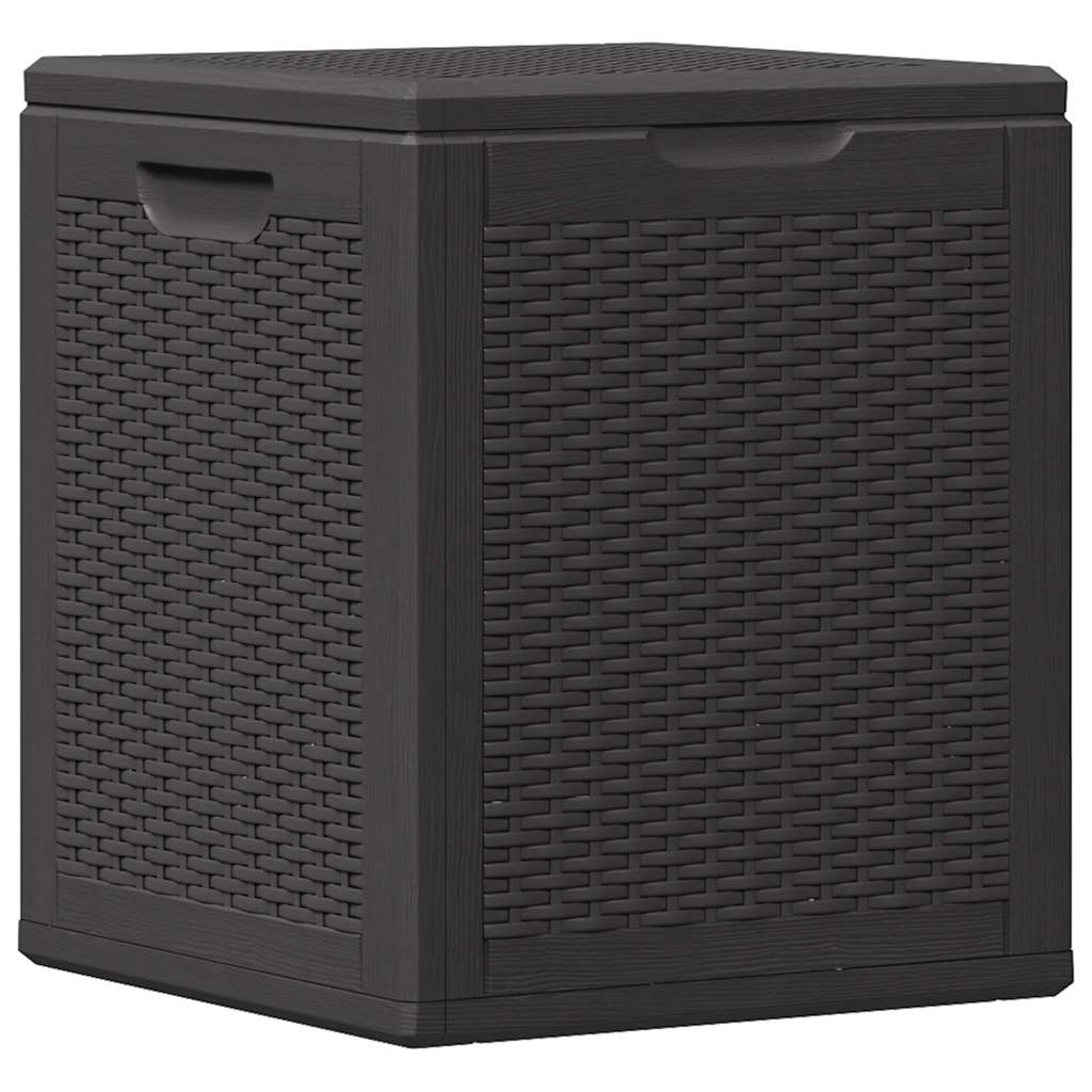 Storage Box Black 100% Polypropylene with Rattan look Small