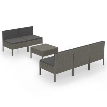Garden Lounge Set Gray