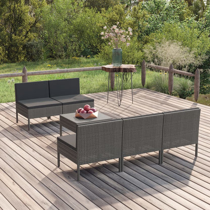 Garden Lounge Set Gray
