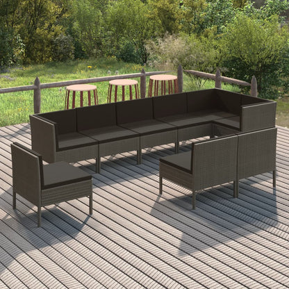 Garden Lounge Set Grey, Anthracite