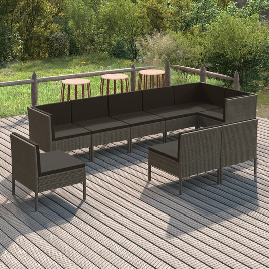 Garden Lounge Set Grey, Anthracite