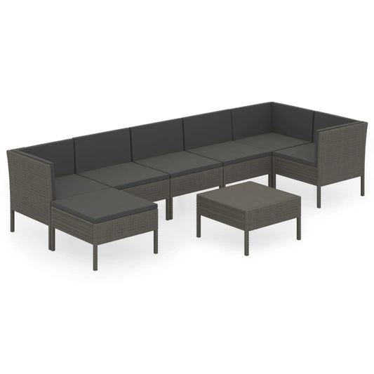 Garden Lounge Set Grey, Anthracite