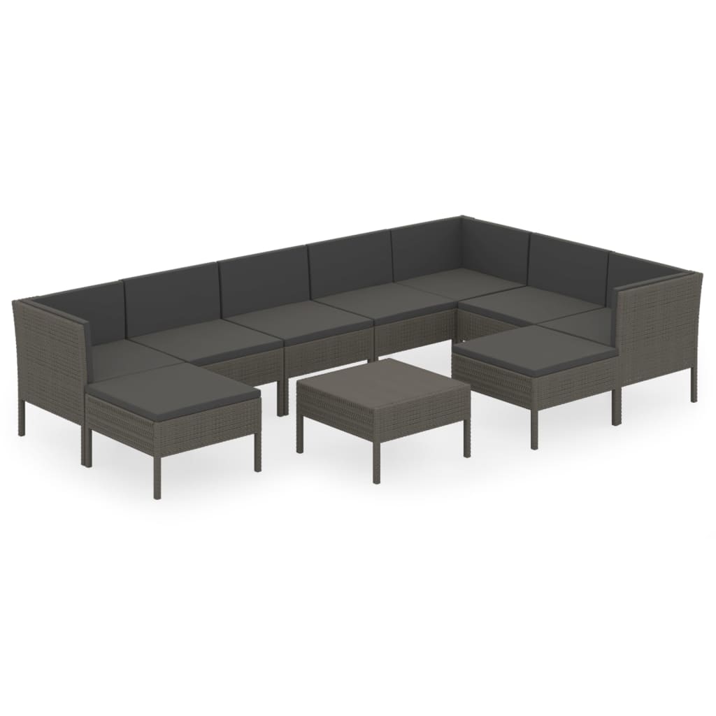 Garden Lounge Set Gray