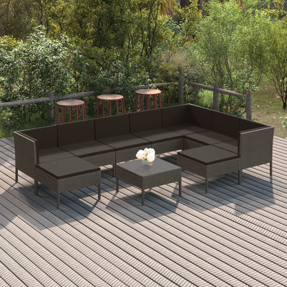 Garden Lounge Set Gray