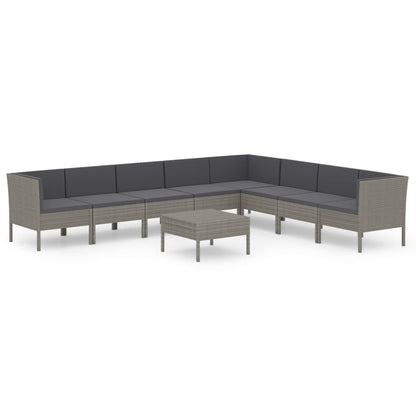 Garden Lounge Set Grey, Anthracite