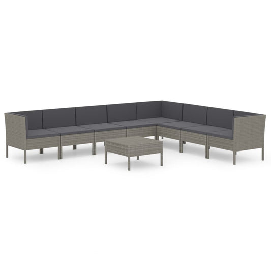 Garden Lounge Set Grey, Anthracite
