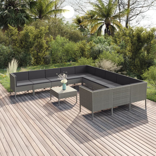 Garden Lounge Set Grey