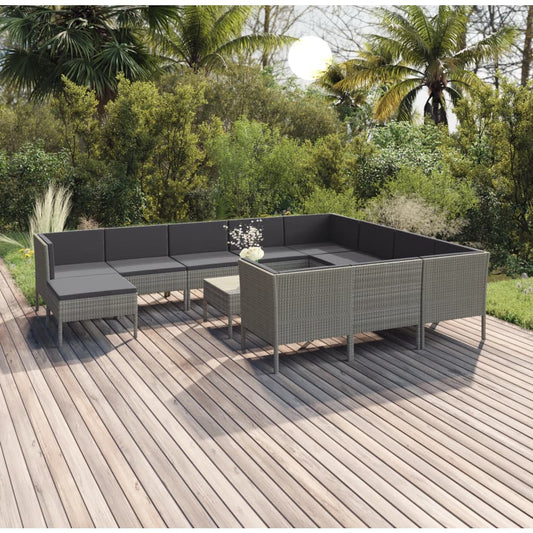 Garden Lounge Set Grey