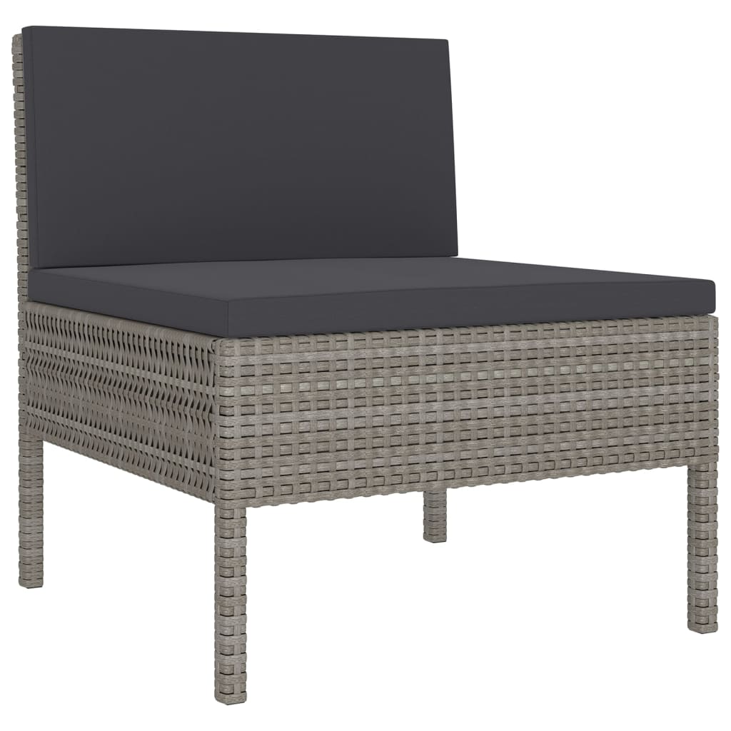 Garden Lounge Set Grey, anthracite