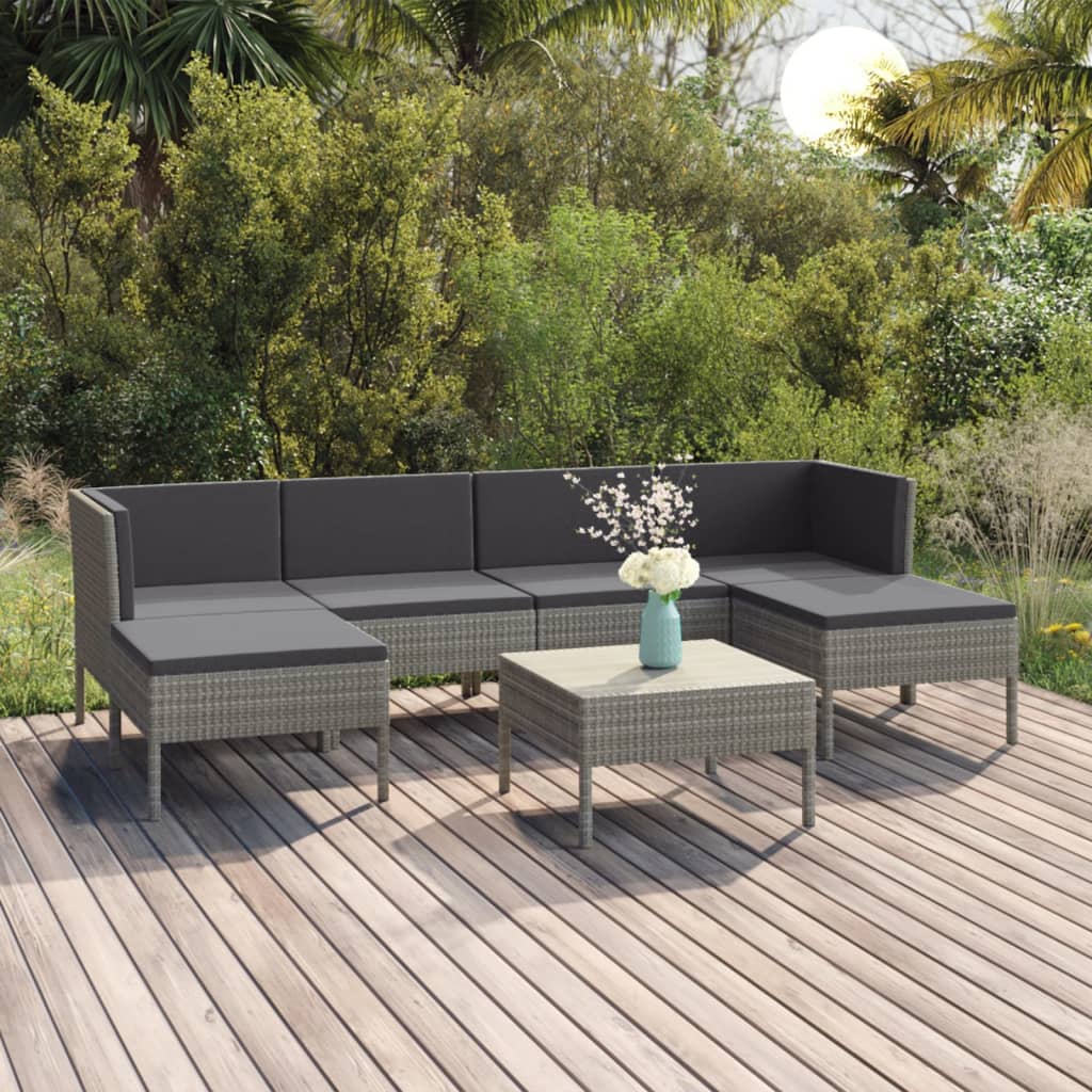Garden Lounge Set Grey, anthracite