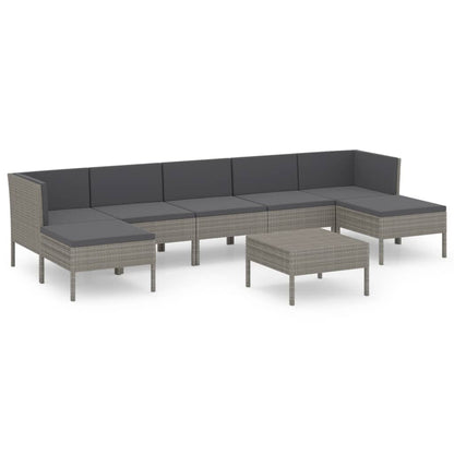 Garden Lounge Set Grey, Anthracite