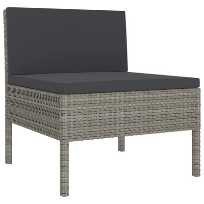 Garden Lounge Set Grey, Anthracite
