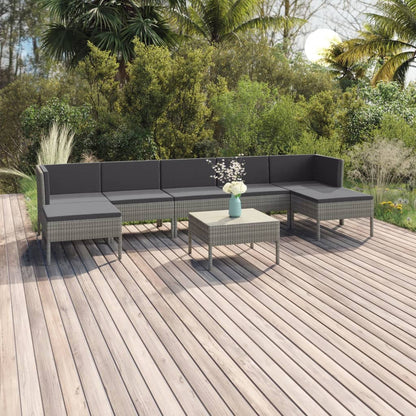 Garden Lounge Set Grey, Anthracite