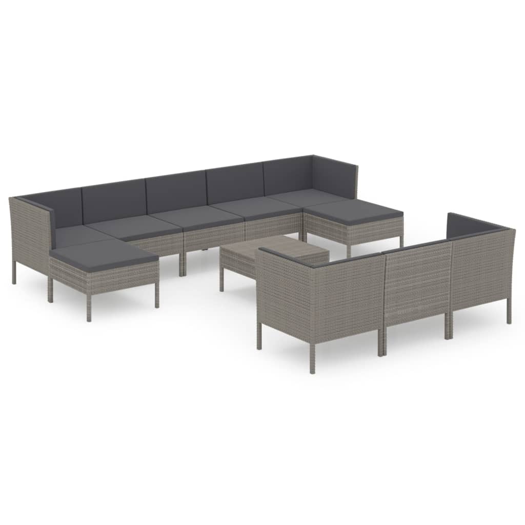 Garden Lounge Set Grey, Anthracite
