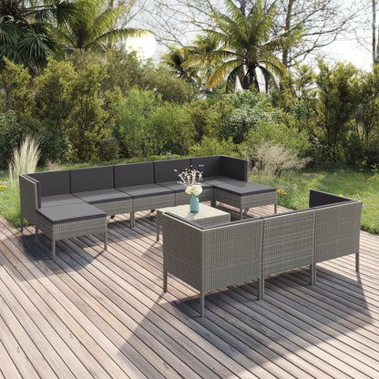 Garden Lounge Set Grey, Anthracite