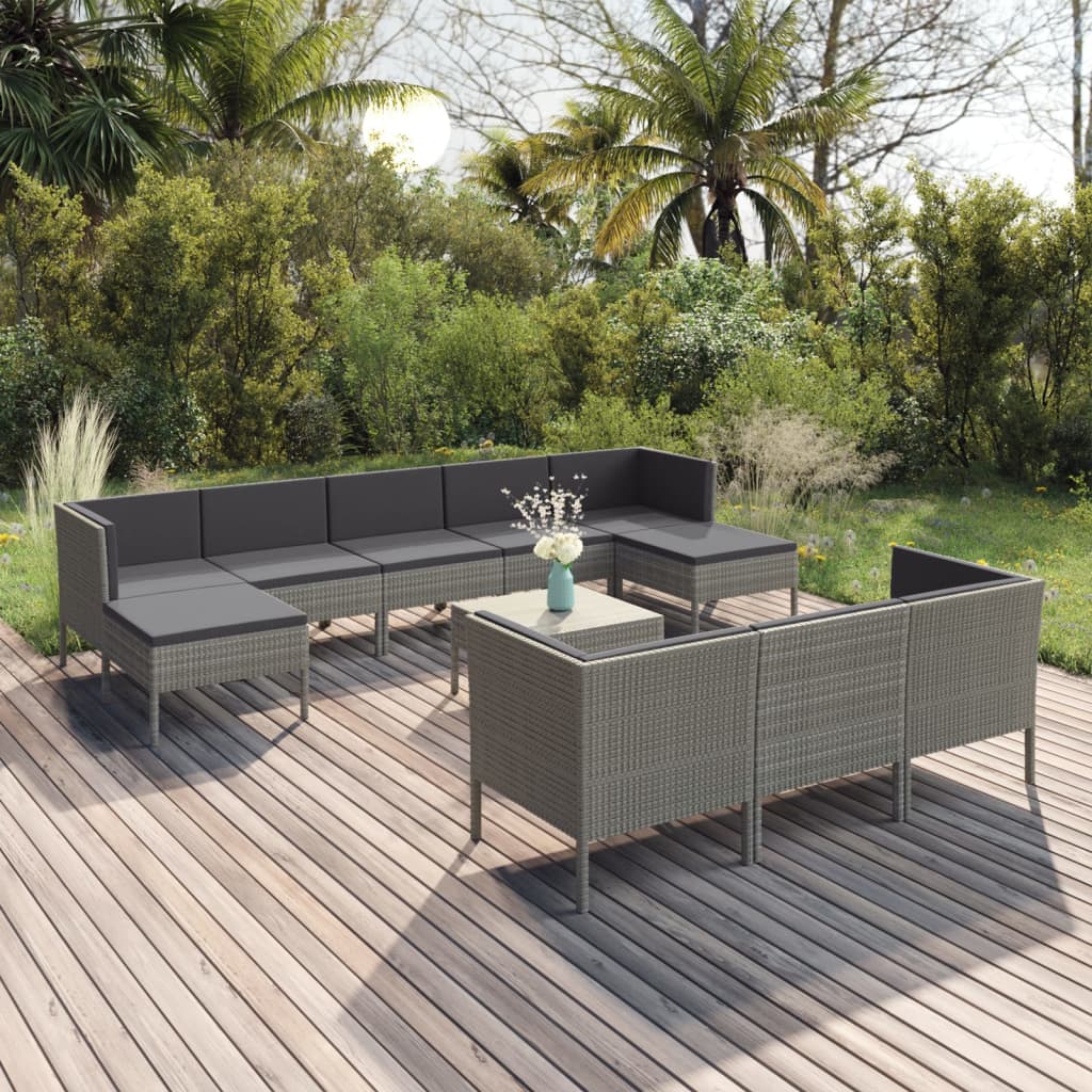 Garden Lounge Set Grey, Anthracite